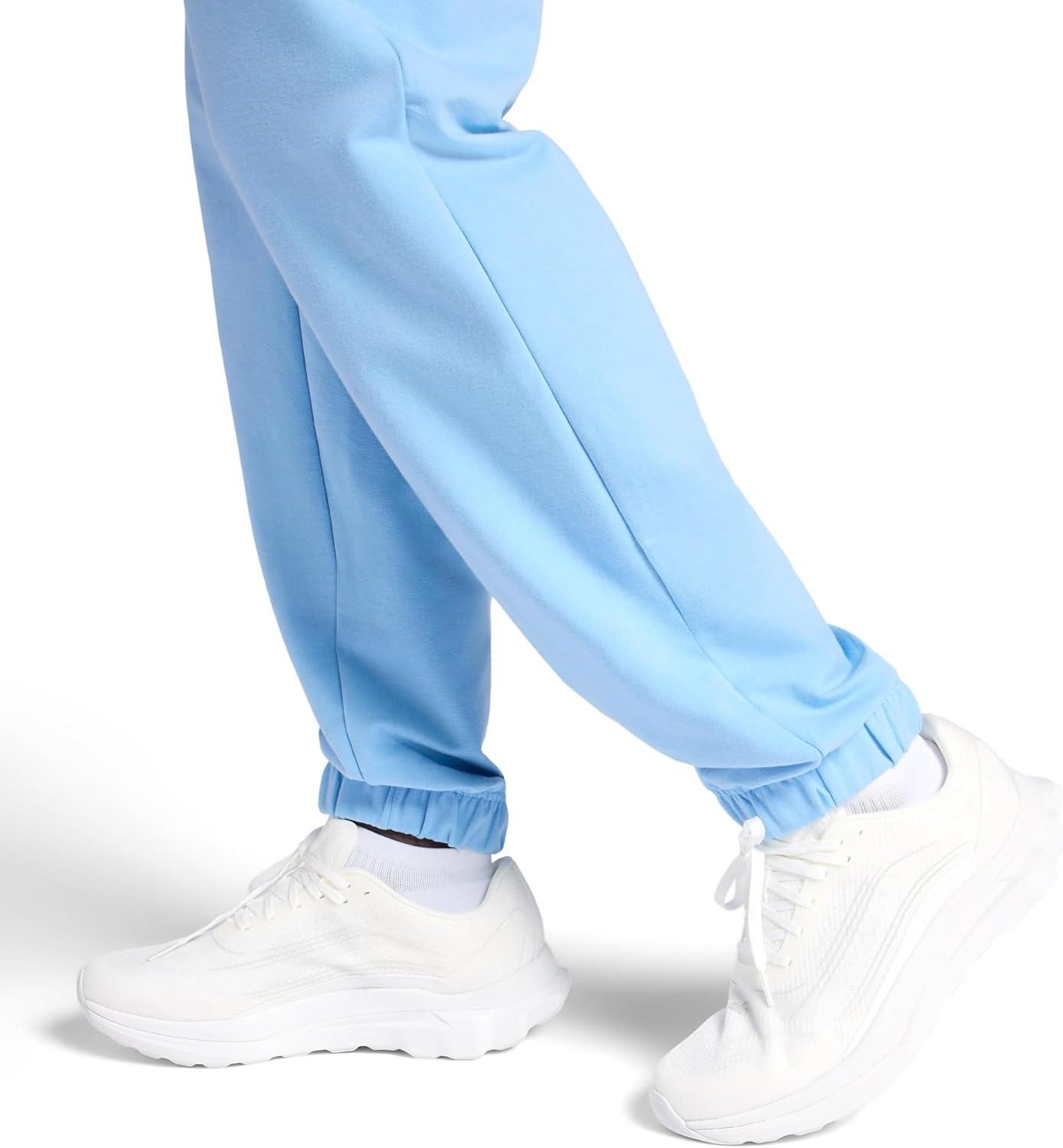 imageGaiam Mens Lotus Oblong Pant Standard Fit 31 Inseam Stretch Heavyweight Terry MaterialPlacid Blue
