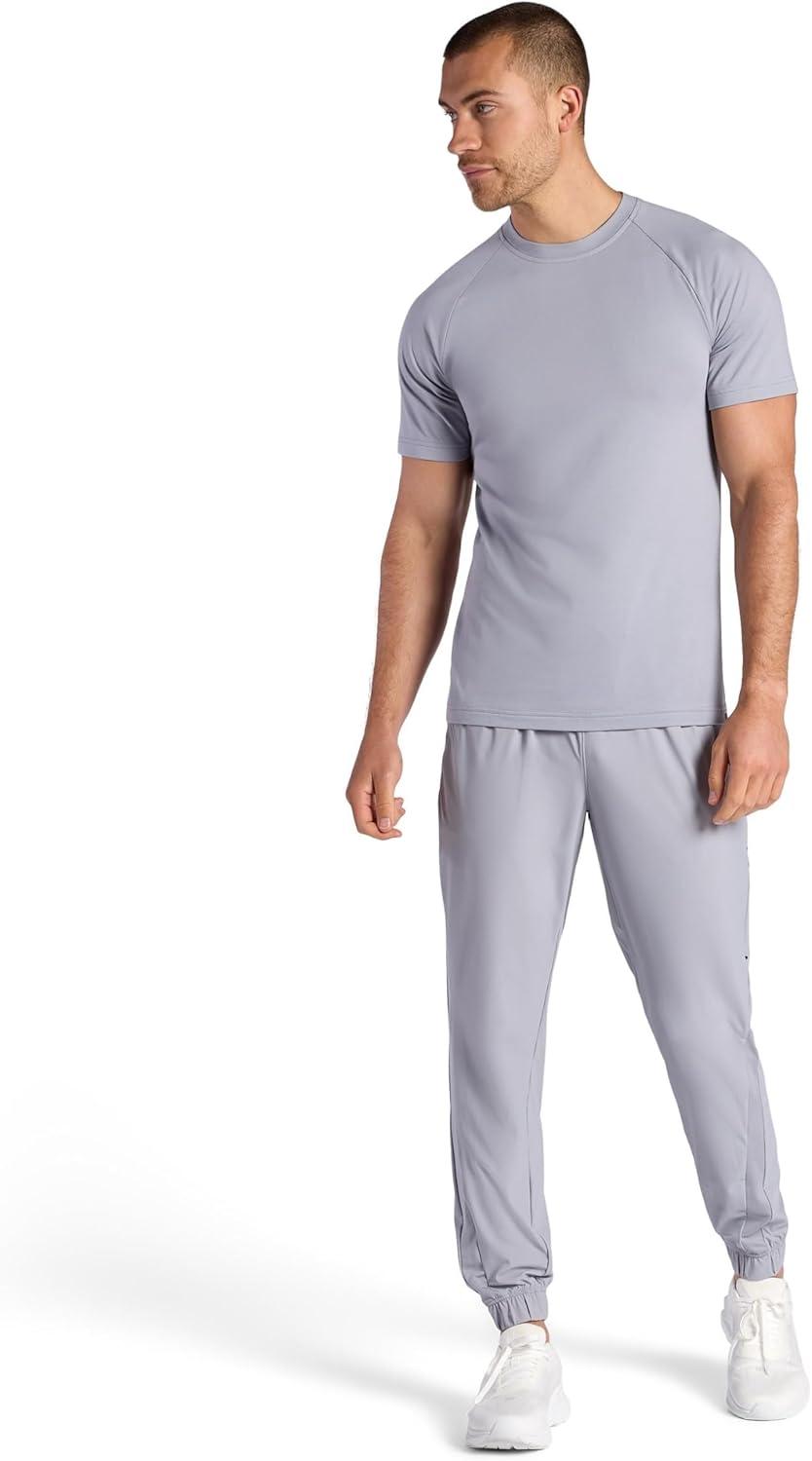 imageGaiam Mens Lotus Oblong Pant Standard Fit 31 Inseam Stretch Heavyweight Terry MaterialSleet