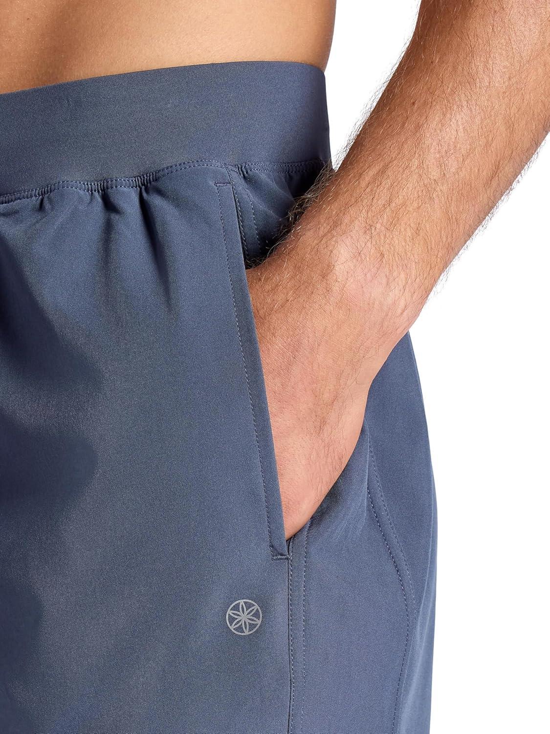 imageGaiam Mens Upside 5 Short Standard Fit Stretch Lightweight Material MoistureWickingCool Grey