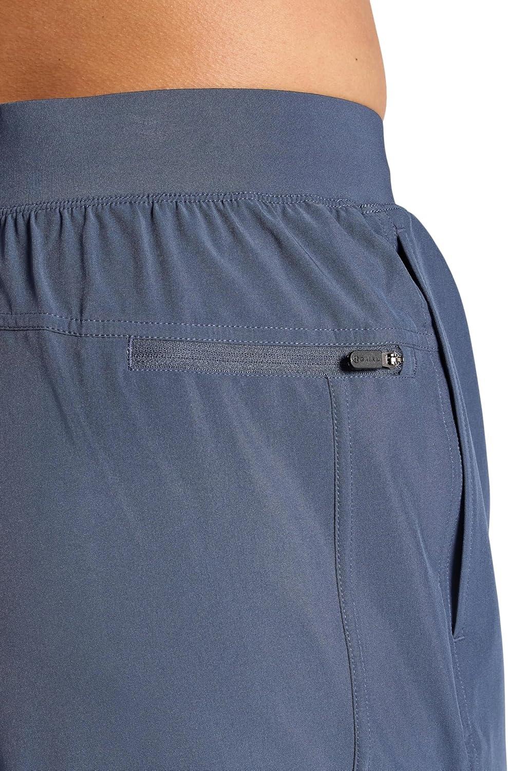 imageGaiam Mens Upside 5 Short Standard Fit Stretch Lightweight Material MoistureWickingCool Grey