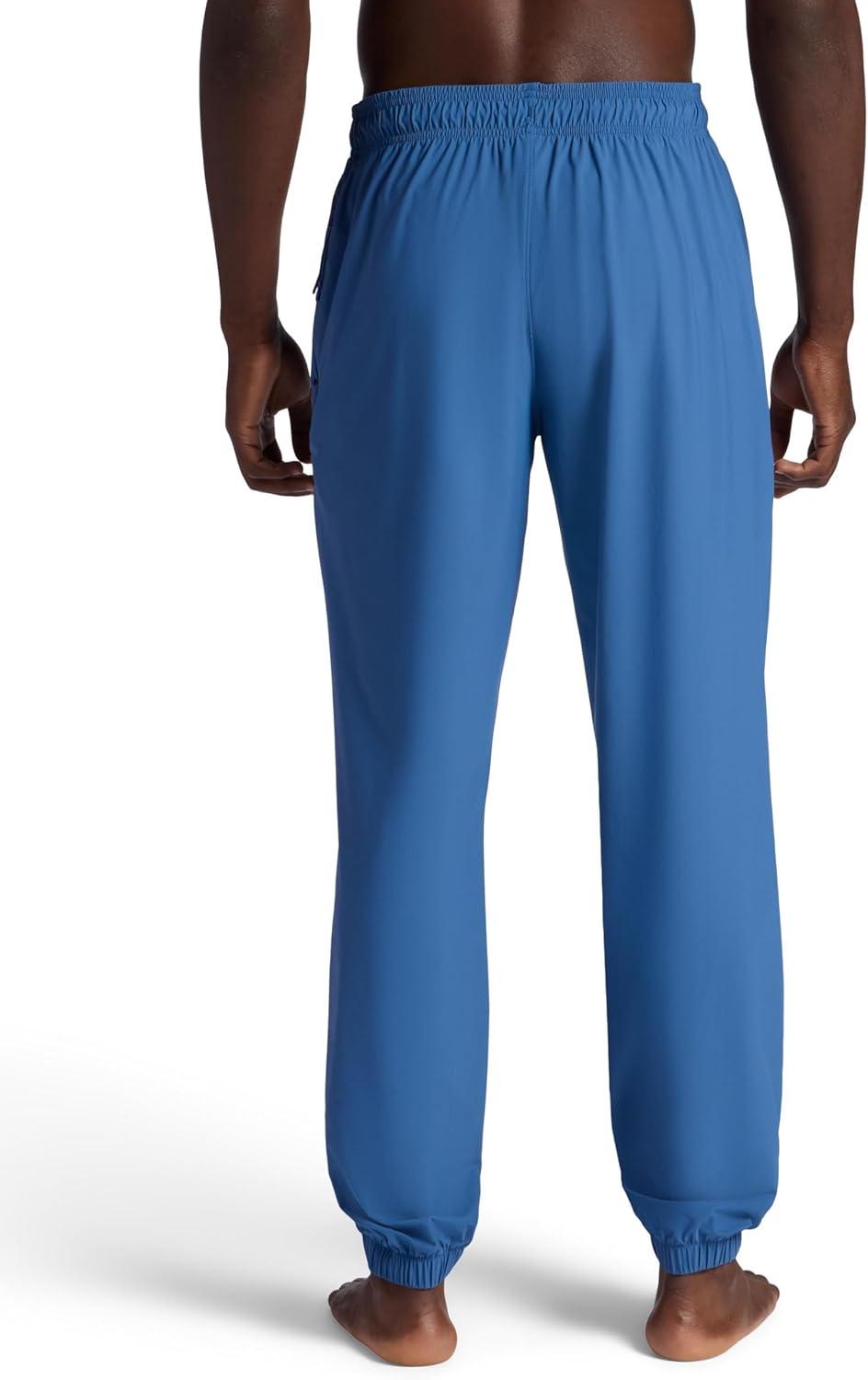 imageGaiam Mens Warrior Pose Pant Standard Fit 31 Inseam Stretch Lightweight Material MoistureWickingTrue Navy