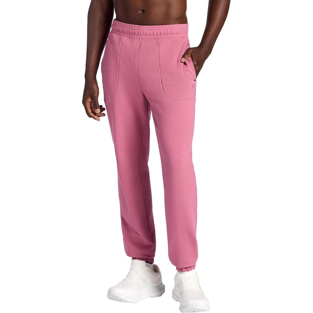 imageGaiam Mens Lotus Oblong Pant Standard Fit 31 Inseam Stretch Heavyweight Terry MaterialMesa Rose