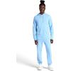 Gaiam Men’s Lotus Oblong Pant, Standard Fit, 31” Inseam, Stretch Heavyweight Terry Material(Placid Blue)