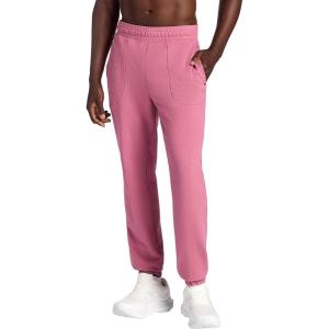 Gaiam Men’s Lotus Oblong Pant, Standard Fit, 31” Inseam, Stretch Heavyweight Terry Material(Mesa Rose)