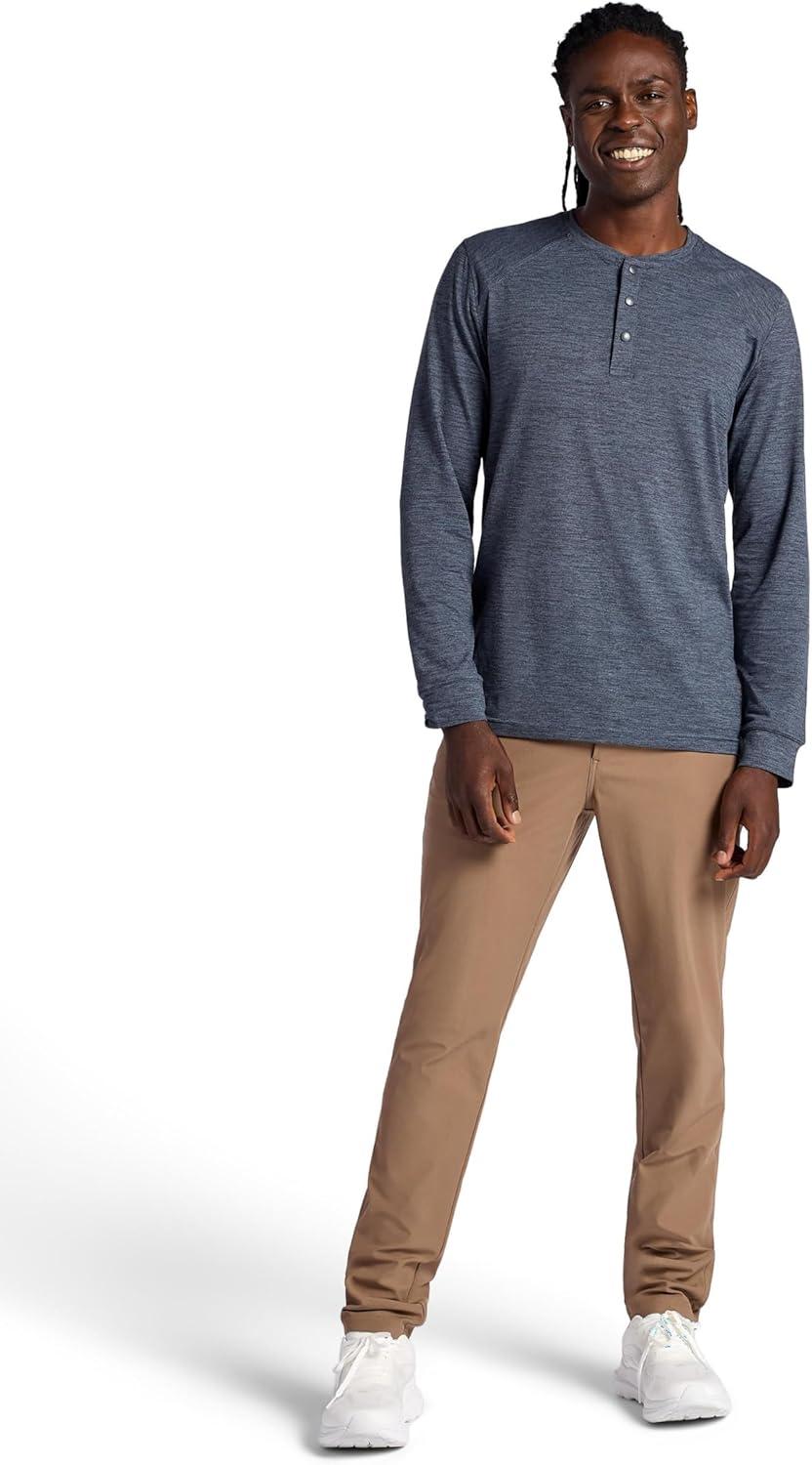 imageGaiam Mens Commuter Pant Straight Fit 30 Inseam Stretch Midweight Material MoistureWickingCaribou