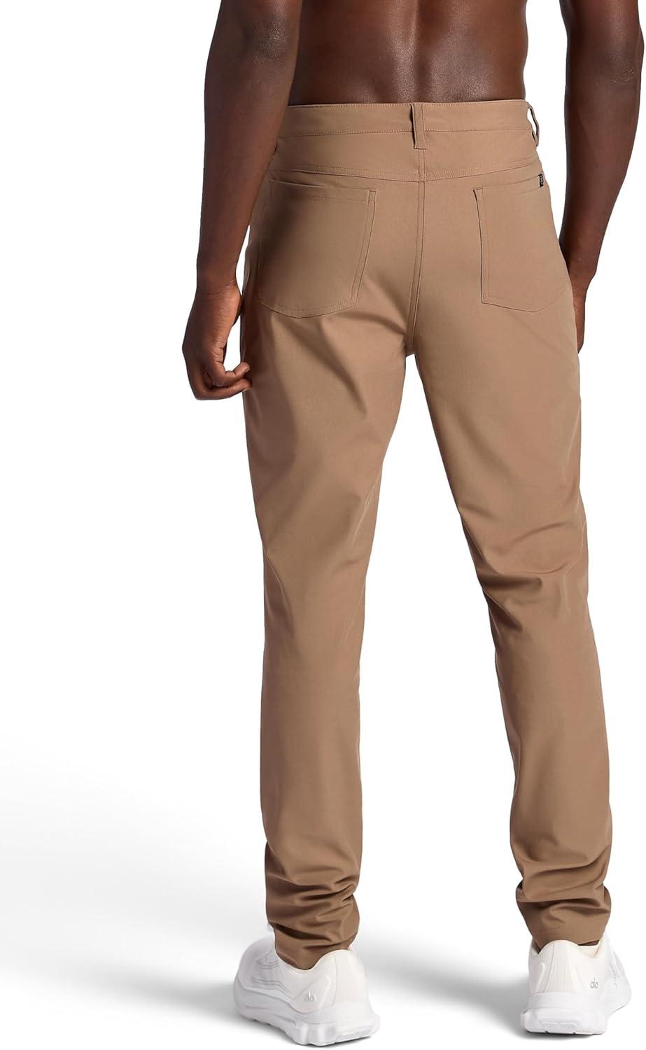 imageGaiam Mens Commuter Pant Straight Fit 30 Inseam Stretch Midweight Material MoistureWickingCaribou