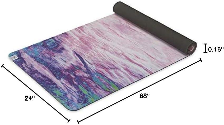imageGaiam SoftGrip Yoga Mat Microfiber Towel Top with Rubber Backing DualSided Yoga amp Exercise Mat for Hot Yoga Sunset