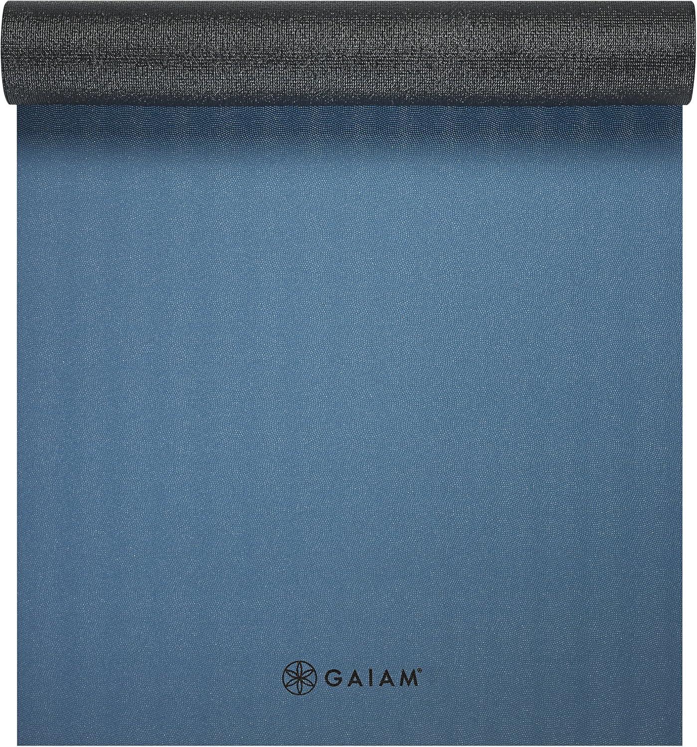 imageGaiam Yoga Mat UltraSticky 6mm Extra Thick Exercise amp Fitness Mat All Types Yoga Pilates amp Floor Exercises 68 x 24 x 6mm Thick