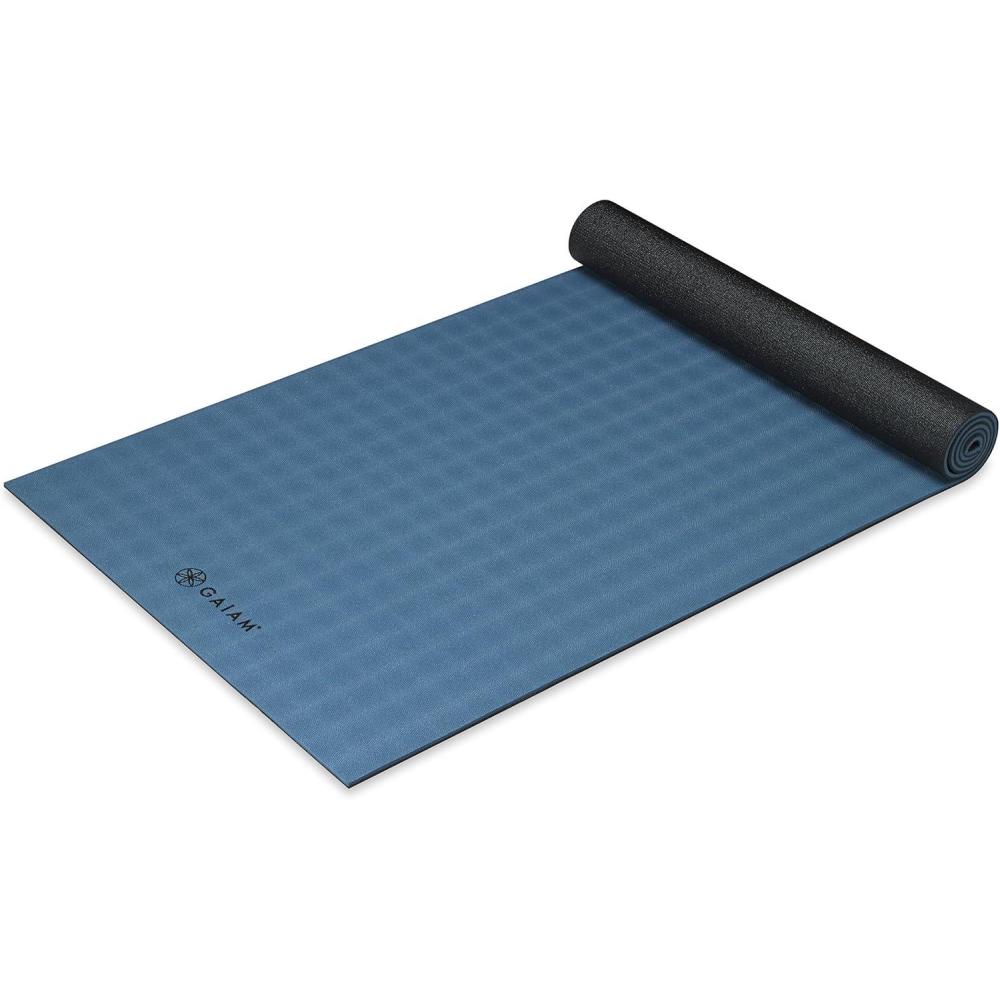 imageGaiam Yoga Mat  UltraSticky 6mm Extra Thick Exercise amp Fitness Mat All Types Yoga Pilates amp Floor Exercises 68 x 24 x 6mm Thick
