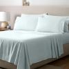 Gaiam King Sheet Set Whispering Blue – 6PC Solid Microfiber Cooling Sheets, Wrinkle Resistant, Quick Dry, Lightweight, Soft Brushed Finish(Whispering Blue)