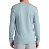 Gaiam Men’s Long Sleeve Henley Shirt, Standard Fit, Stretch Midweight Material(Slate – Bliss Balance)