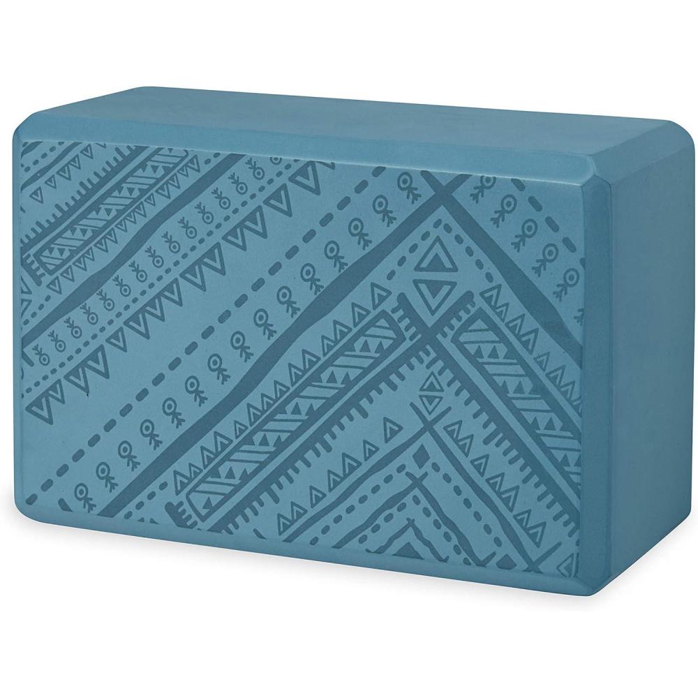 imageGaiam Yoga Block Supportive LatexFree Eva Foam Soft NonSlip Surface with Beveled Edges for Yoga Pilates Meditation Yoga Accessories for Stability Balance Deepen StretchesNavajo Frost