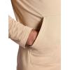 Gaiam Men’s Bliss Balance Long Sleeve Pullover Hoodie, Relaxed Fit, Stretch Midweight Material(Humus)