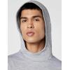 Gaiam Men’s Bliss Balance Long Sleeve Pullover Hoodie, Relaxed Fit, Stretch Midweight Material(Sleet Heather)
