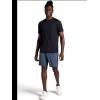Gaiam Men’s Hatha 7” Short, Standard Fit, Stretch Lightweight Material, Moisture-Wicking(Cool Grey)