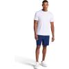 Gaiam Men’s Hatha 7” Short, Standard Fit, Stretch Lightweight Material, Moisture-Wicking(Medieval Blue)