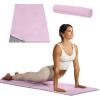 Gaiam Yoga Mat Towel Microfiber Mat-Sized Yoga Towel for Hot Yoga (68″ L x 24″ W), Skyway(Lilac Lace)
