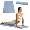Gaiam Yoga Mat Towel Microfiber Mat-Sized Yoga Towel for Hot Yoga (68″ L x 24″ W), Skyway(Skyway)