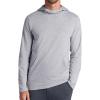 Gaiam Men’s Bliss Balance Long Sleeve Pullover Hoodie, Relaxed Fit, Stretch Midweight Material(Sleet Heather)
