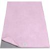 Gaiam Yoga Mat Towel Microfiber Mat-Sized Yoga Towel for Hot Yoga (68″ L x 24″ W), Skyway(Lilac Lace)