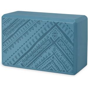 Gaiam Yoga Block – Supportive Latex-Free Eva Foam – Soft Non-Slip Surface with Beveled Edges for Yoga, Pilates, Meditation – Yoga Accessories for Stability, Balance, Deepen Stretches(Navajo Frost)