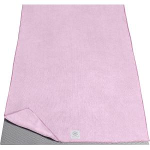 Gaiam Yoga Mat Towel Microfiber Mat-Sized Yoga Towel for Hot Yoga (68″ L x 24″ W), Skyway(Lilac Lace)