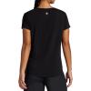 Gaiam Women’s Mindful Flower Graphic Crewneck T-Shirt, Relaxed Fit, Stretch Lightweight Material, Curved Hem(Black (Tap Shoe) – Diamond)