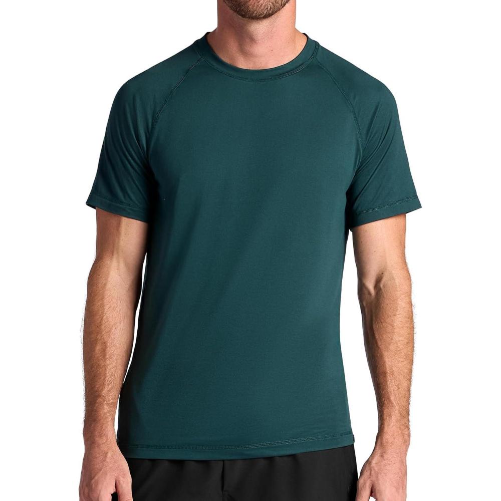 imageGaiam Mens Everyday Basic Raglan Top Standard Fit Stretch Midweight Jersey MaterialPonderosa Pine