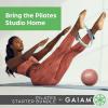 Gaiam Home Pilates Kit, All-in-One Workout Set with Mini Bands, 12-Inch Flexible Toning Ring, 8-Inch Ab Core Ball, Stretch Strap, Grippy Socks & Mesh Carry Bag, Pilates Kit for Home Workouts