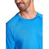 Gaiam Men’s Everyday Basic Raglan Top, Standard Fit, Stretch Midweight Jersey Material(Campanula)