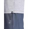 Gaiam Men’s Everyday Basic Raglan Top, Standard Fit, Stretch Midweight Jersey Material(Sleet Heather)