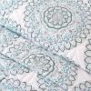 Gaiam Microfiber Quilt – Plain Weave, Soft Brushed Finish, Lightweight & Easy Care, Printed- Full/Queen Mandala Blues(Mandala Blues)