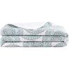 Gaiam Microfiber Quilt – Plain Weave, Soft Brushed Finish, Lightweight & Easy Care, Printed- Full/Queen Mandala Blues(Mandala Blues)