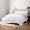 Gaiam Microfiber Quilt – Plain Weave, Soft Brushed Finish, Lightweight & Easy Care, Printed- Full/Queen Mandala Blues(White)