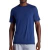 Gaiam Men’s Everyday Basic Raglan Top, Standard Fit, Stretch Midweight Jersey Material(Medieval Blue)