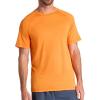 Gaiam Men’s Everyday Basic Raglan Top, Standard Fit, Stretch Midweight Jersey Material(Persimmon Orange)