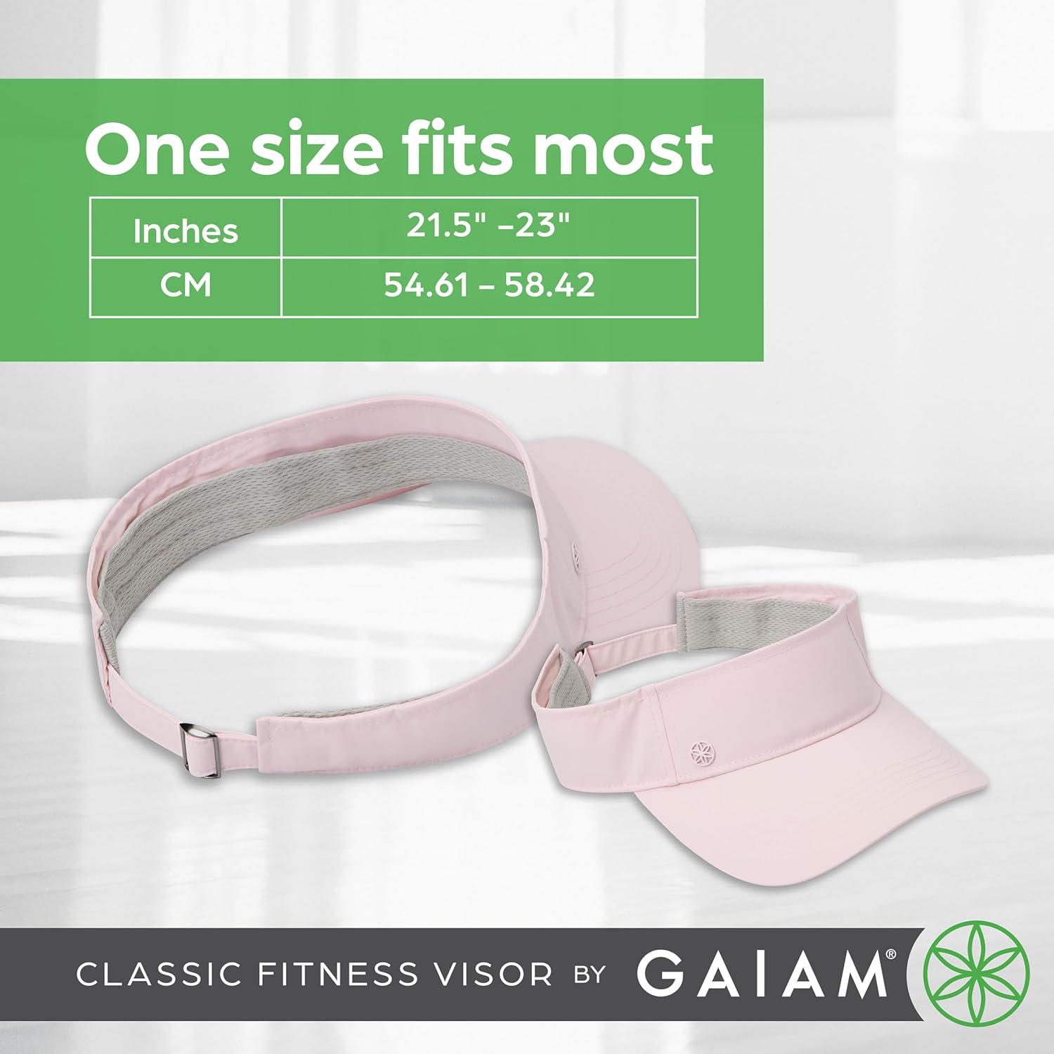 imageGaiam Classic Fitness QuickDry Visor SweatWicking Sun Visors for Women with OpenTop Visor Cut for Releasing Excess Body Heat Trendy Womens Country Club Attire for Golf amp Tennis Blush