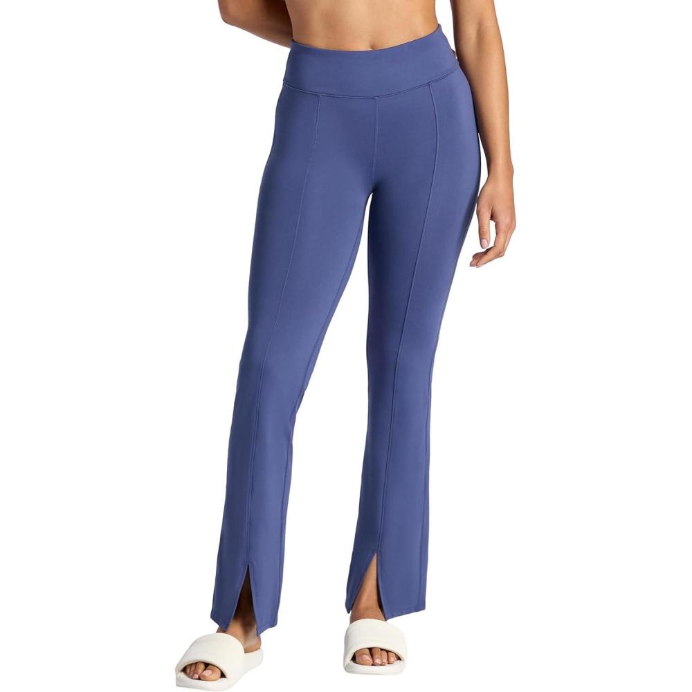 imageGaiam Womens Yoga Pant Slim Fit Stretch Midweight Material MoistureWickingBlue Indigo