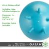 Gaiam Balance Ball Chair – No-Roll Ergonomic Office Chair & Yoga Ball Chair for Home Office Desk with Exercise Guide, Easy Installation Ball Pump, and Built-in Stability Legs, 25.5 in. (65 cm) – Blue(65cm (Pack of 2))