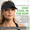Gaiam Classic Fitness Quick-Dry Visor – Sweat-Wicking Sun Visors for Women with Open-Top Visor Cut for Releasing Excess Body Heat, Trendy Women’s Country Club Attire for Golf & Tennis, Blush