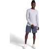 Gaiam Men’s Breathe Ease Long Sleeve Crewneck Top, Standard Fit, Stretch Heavyweight Material(Sleet Heather)
