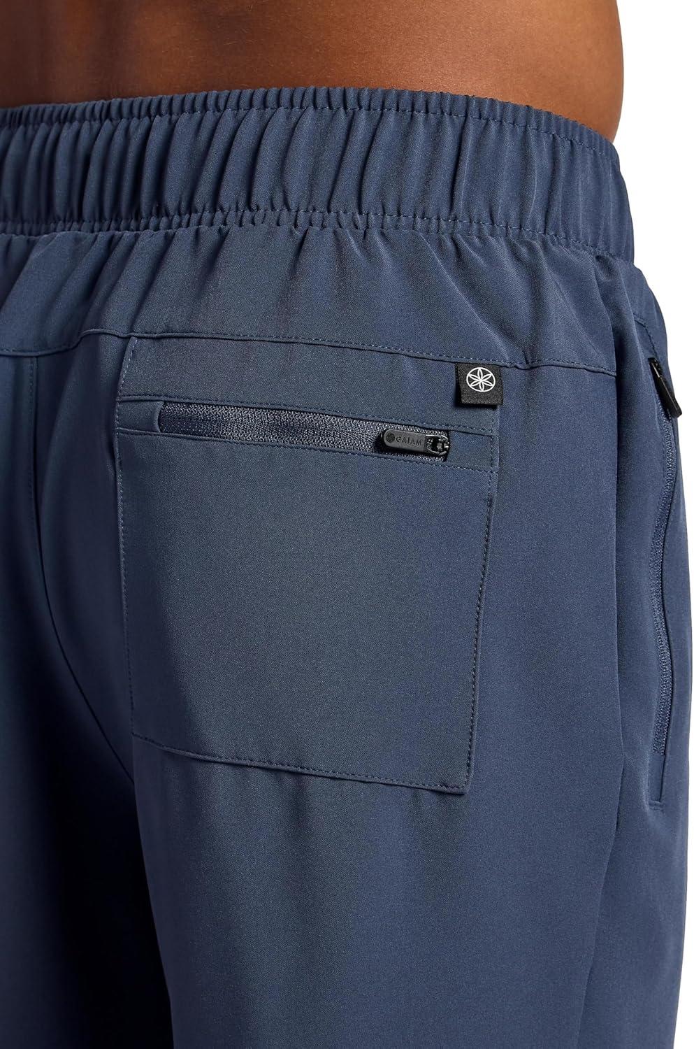 imageGaiam Mens Lunge Pant 20 Relaxed Fit 30 Inseam Stretch Lightweight Material MoistureWickingCool Grey
