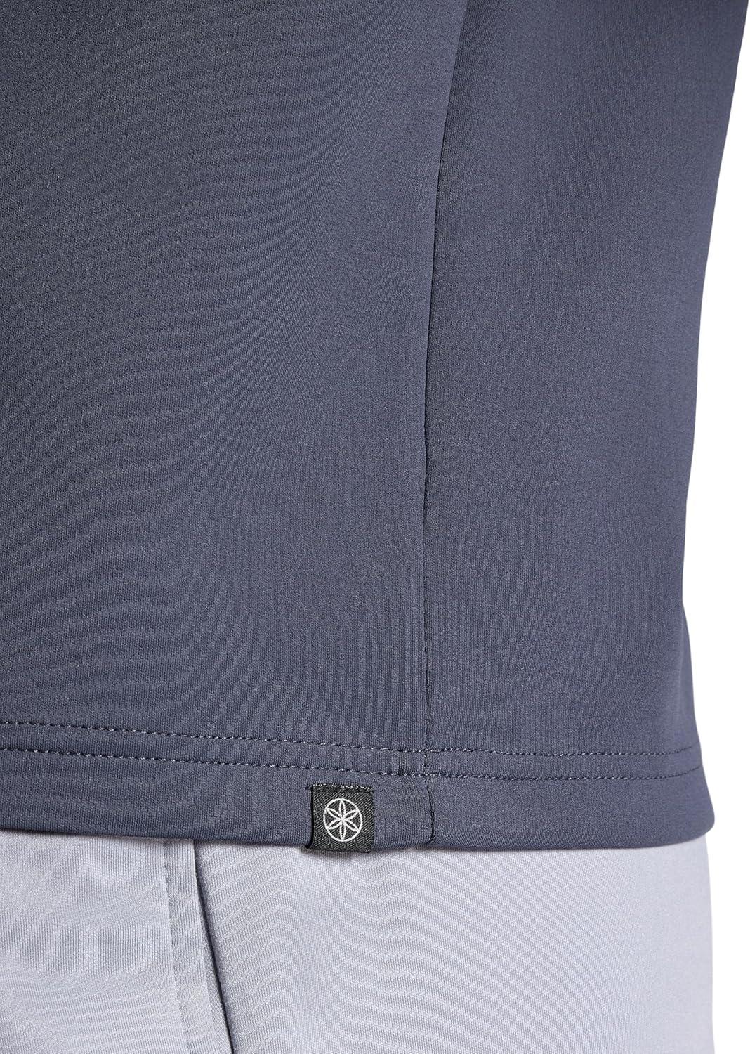 imageGaiam Mens Recovery Long Sleeve QuarterZip Standard Fit Midweight Breathable MaterialCool Grey