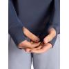 Gaiam Men’s Recovery Long Sleeve Quarter-Zip, Standard Fit, Midweight Breathable Material(Cool Grey)