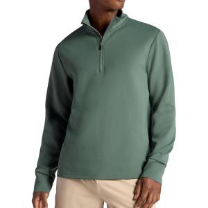 Gaiam Men’s Recovery Long Sleeve Quarter-Zip, Standard Fit, Midweight Breathable Material(Duck Green)