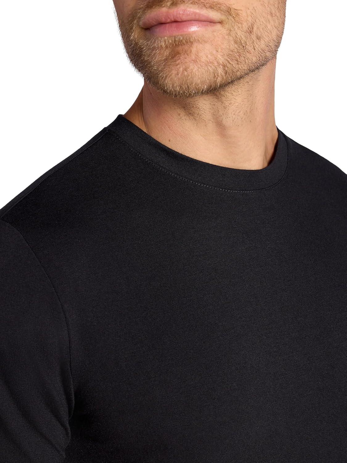 imageGaiam Mens Stretch Tech TShirt Standard Fit Stretch Midweight Performance MaterialBlack