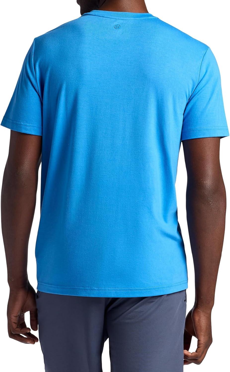 imageGaiam Mens Stretch Tech TShirt Standard Fit Stretch Midweight Performance MaterialCampanula