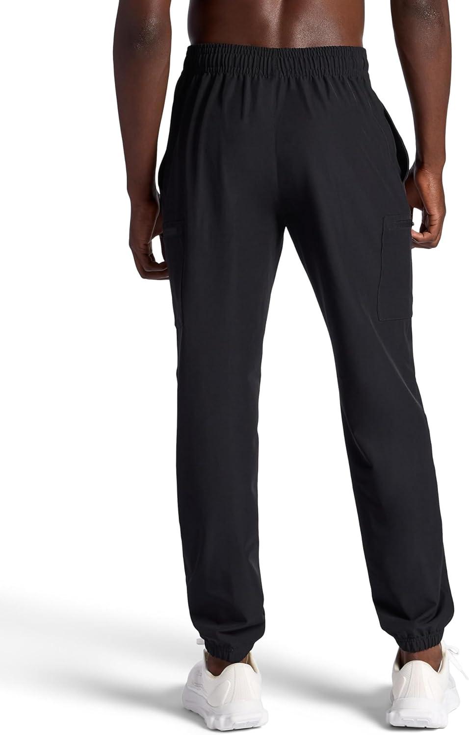 imageGaiam Mens Voyager Cargo Pant Standard Fit 31 Inseam Stretch Lightweight Material MoistureWickingBlack