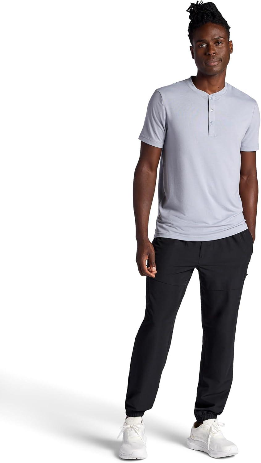 imageGaiam Mens Voyager Cargo Pant Standard Fit 31 Inseam Stretch Lightweight Material MoistureWickingBlack