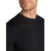 Gaiam Men’s Stretch Tech T-Shirt, Standard Fit, Stretch Midweight Performance Material(Black)